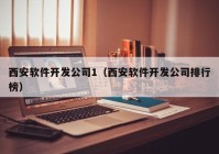 西安软件开发公司1（西安软件开发公司排行榜）