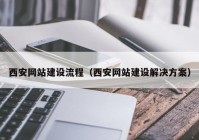 西安网站建设流程（西安网站建设解决方案）