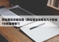 网站建设详细流程（网站建设流程有几个阶段?分别是哪些?）